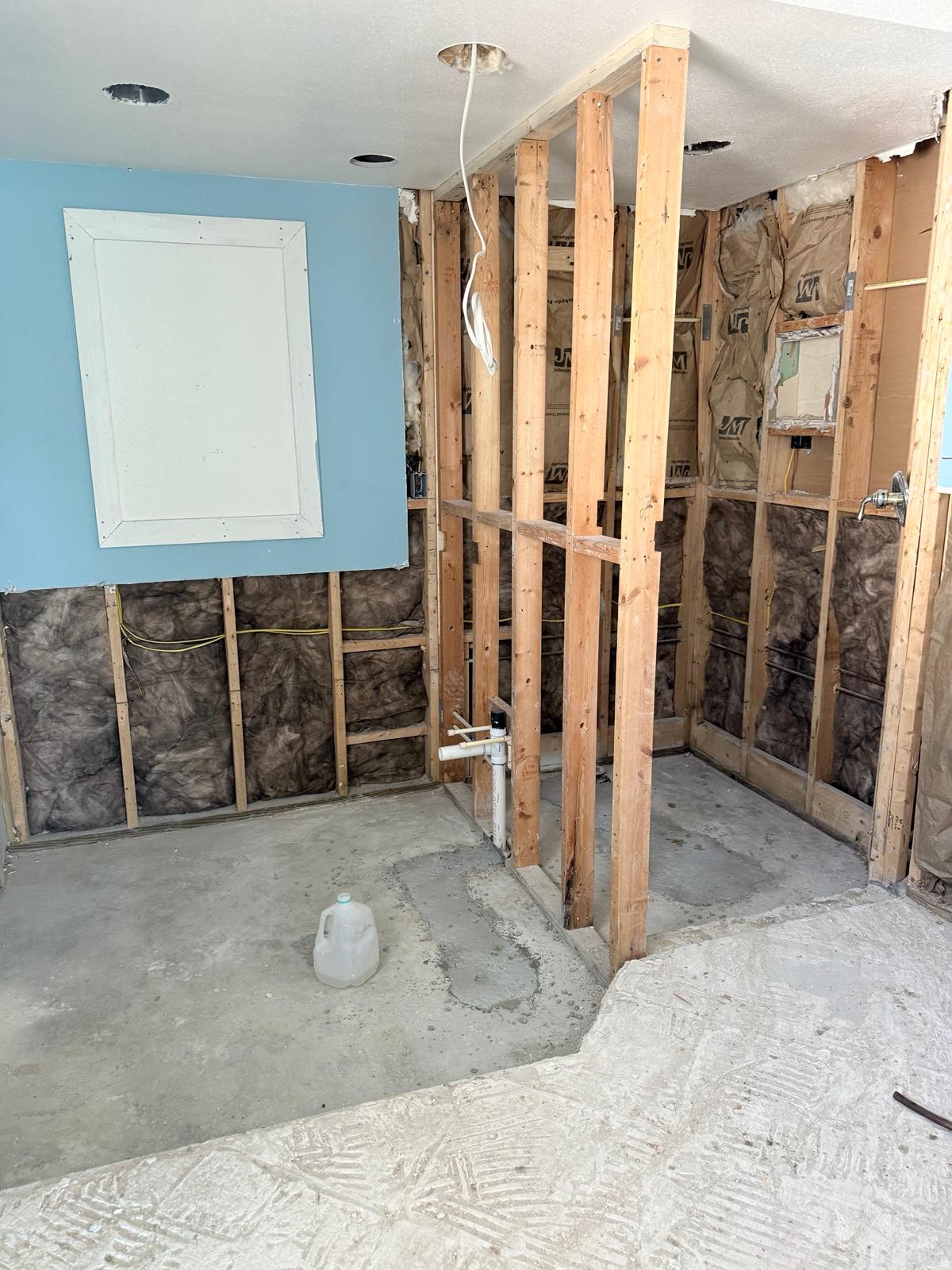 Subfloor repair before flooring install in Tampa Bay